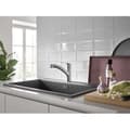 Miniatyrbillede 2 af 3: Køkkenarmatur - Supersteel - Etgrebs håndvaskarmatur - Udtræksbruser - 90° svingbar lav tud - GROHE Start -