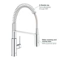 Miniatyrbillede 5 af 5: Grohe Get køkkenarmatur, 2 dyser monocomande armatur, hane med professionel udtrækbar bruser, 30361000
