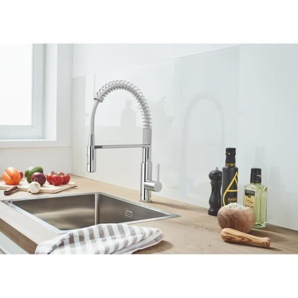 Grohe Get køkkenarmatur, 2 dyser monocomande armatur, hane med professionel udtrækbar bruser, 30361000