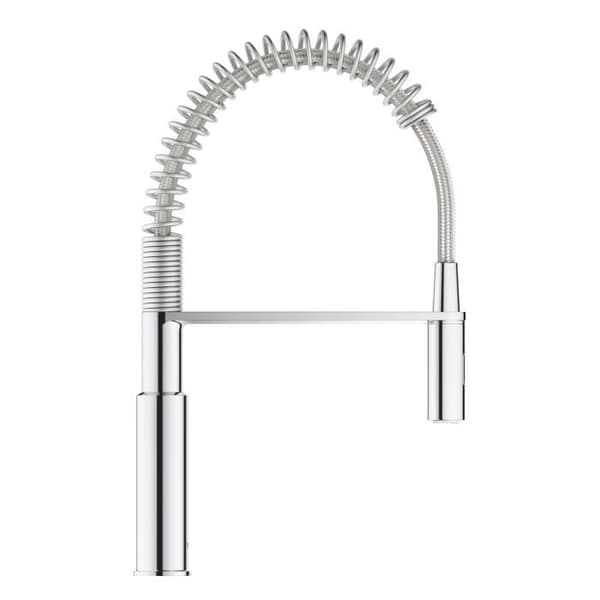 Grohe Get køkkenarmatur, 2 dyser monocomande armatur, hane med professionel udtrækbar bruser, 30361000