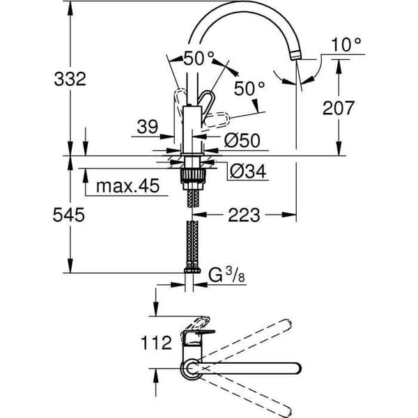 GROHE - Etgrebs håndvaskarmatur