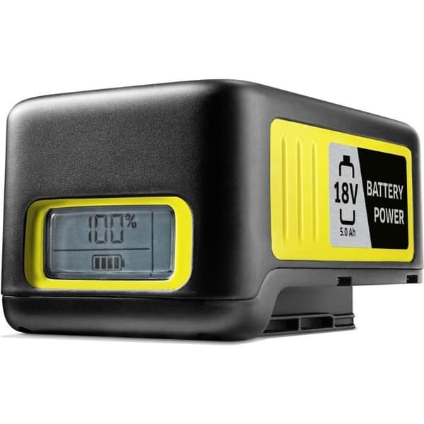 KARCHER Power 18V / 5 Ah batteri - LCD-display - skridsikre håndtag