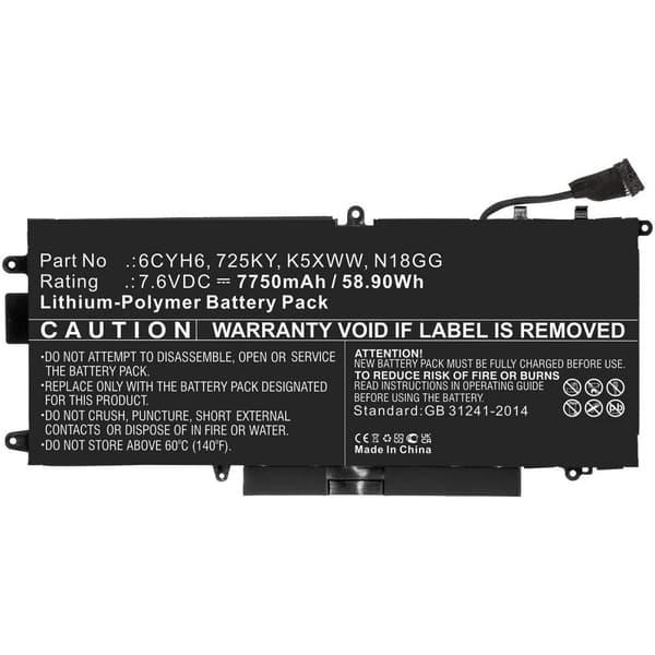 CoreParts DELL bærbar computer batteri, MBXDE-BA0186