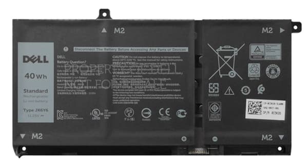 DELL-batteri 40 Wh 3-cells, CF5RH