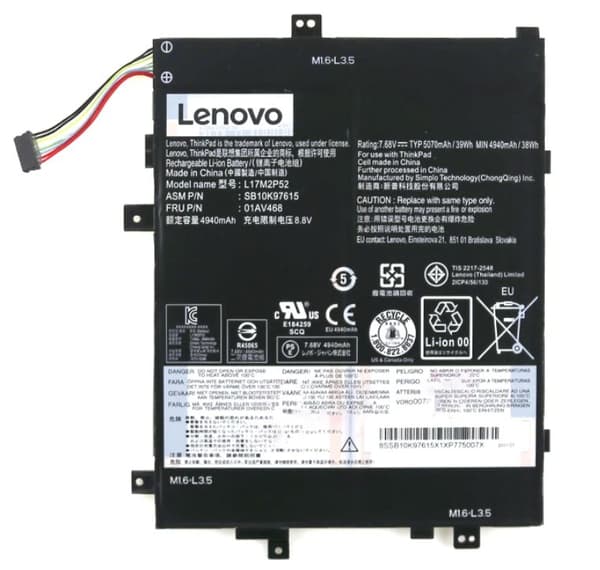 Lenovo Internt Batteri 2c 39Wh Li-Ion, 01AV468