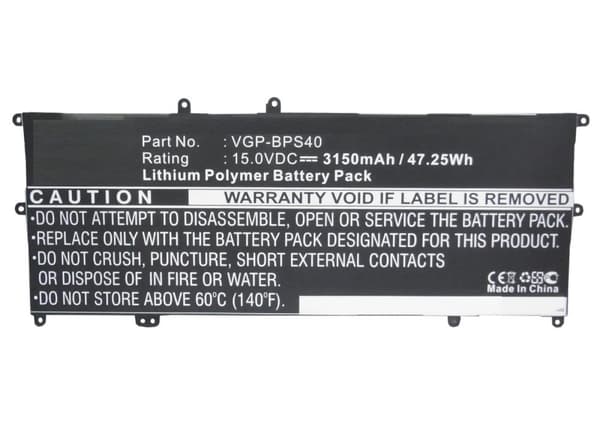 CoreParts Sony bærbar computer batteri, MBXSO-BA0041