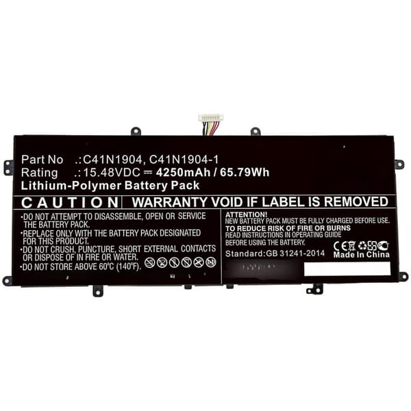 Asus bærbar computer batteri 49Wh, Li-Polymer, 15.4V, 3200mAh, Deluxe 14/14S, UX425IA, MBXAS-BA0294