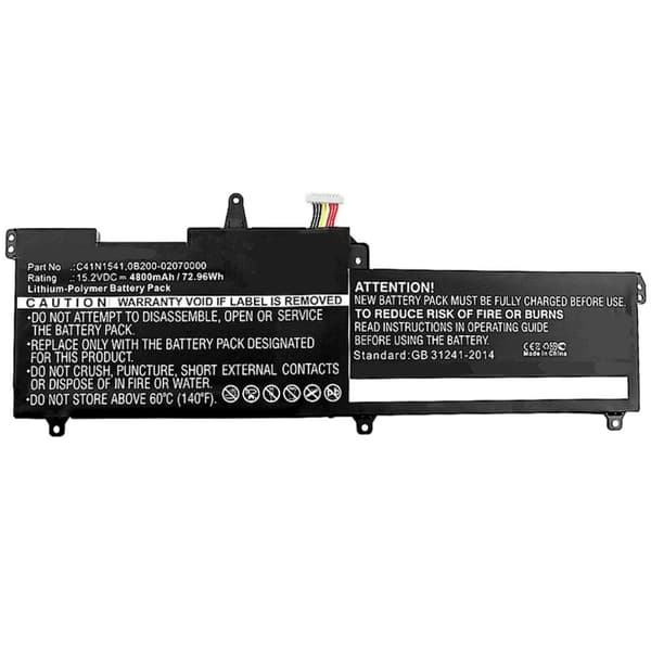 Asus CoreParts Laptop Batteri, 64Wh Li-Pol 15.2V 4200mAh, Sort, MBXAS-BA0131