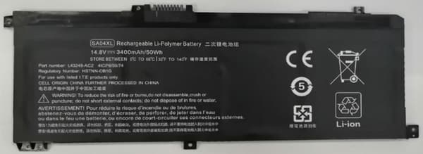 CoreParts bærbar computerbatteri til HP Envy 15-DR0000, 50,32 Wh Li-ion, 14,8 V, 3400 mAh, MBXHP-BA0277
