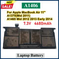 Miniatyrbillede 2 af 2: MacBook Air bærbar computerbatteri, 7.3V strøm, 4680mAh kapacitet,A1406