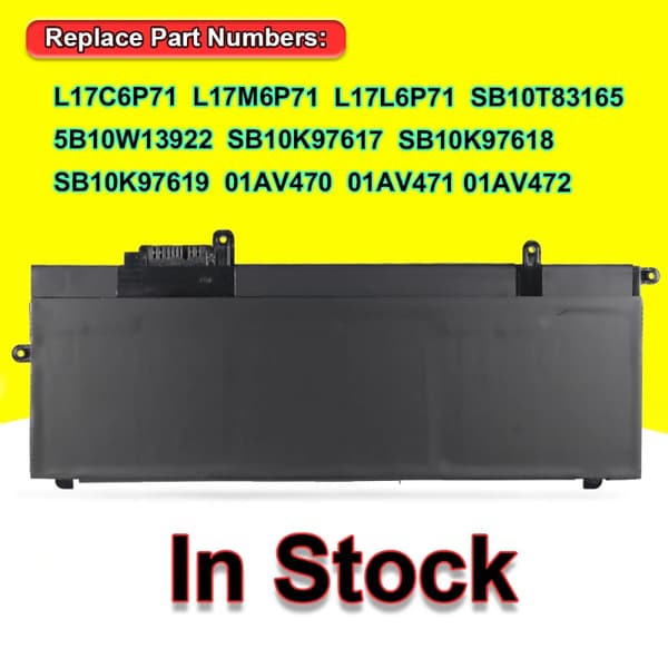 Laptopbatteri til Lenovo ThinkPad X280, 48Wh kapacitet, 11.4V spænding,Lenovo ThinkPad