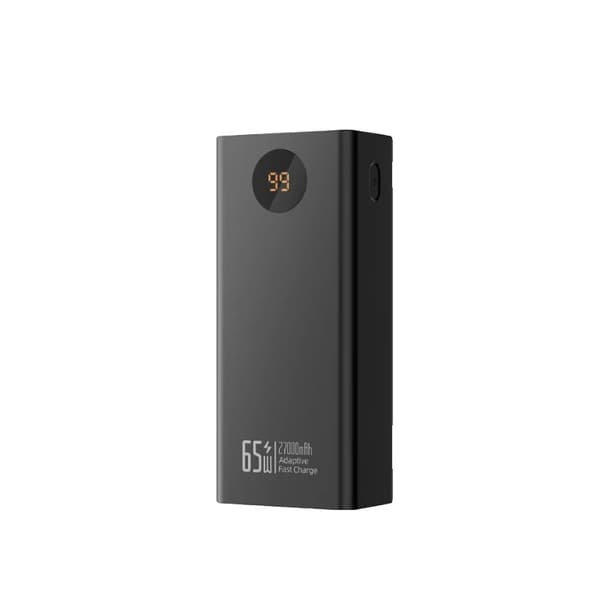 Hurtigopladnings Power Bank, 27000mAh Kapacitet, To-vejs Hurtigopladning,25001mAh-29999mAh, sort