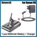 Miniatyrbild 2 av 2: V8 Ersättningsbatteri, 6000mAh kapacitet, kompatibelt med flera modeller,21.6V, SATS2
