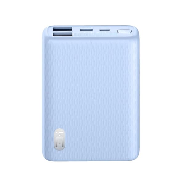 MINI Power Bank, Tvåvägs Snabbladdning, 10000mAh Kapacitet,Blå, 10000mAh