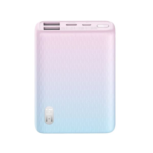 MINI Power Bank, Kaksisuuntainen Nopea Lataus, 10000mAh Kapasiteetti,Ruusuiset pilvet, 10000mAh