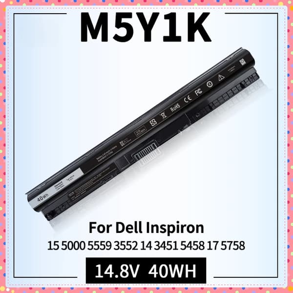 Batteri til Dell Inspiron, 14,8V spænding, 40Wh kapacitet,M5Y1K 2017-2022