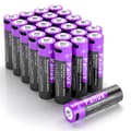 Miniatyrbillede 2 af 2: AA genopladelige batterier, 3350mWh kapacitet, 1.5V udgang,1,5V, 24 stk. batteri