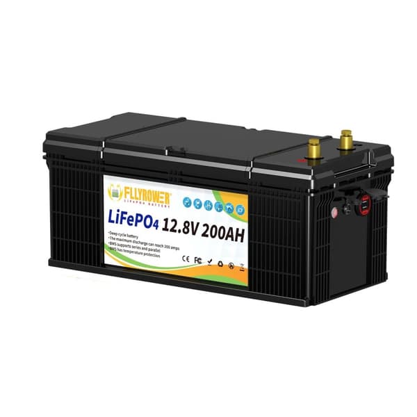 LiFePO4-batteri, 12,8V, kapacitet 100Ah / 120Ah, høj cykluslevetid,12v 200Ah