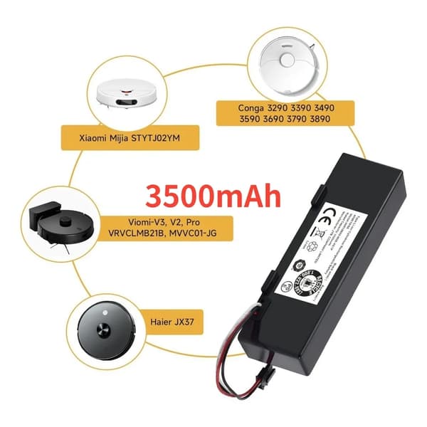 Li-ion batteri, høj kapacitet 3500mAh, kompatibel med forskellige modeller,3500mAh