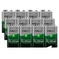 Miniatyrbillede 1 af 2: PALO Genopladelig 9V Ni-MH Batteri, 300mAh Kapacitet, Fås i 10 stk eller 12 stk,12 stk. Batteri