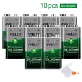 Miniatyrbillede 2 af 2: PALO Genopladelig 9V Ni-MH Batteri, 300mAh Kapacitet, Fås i 10 stk eller 12 stk,10stk batteri