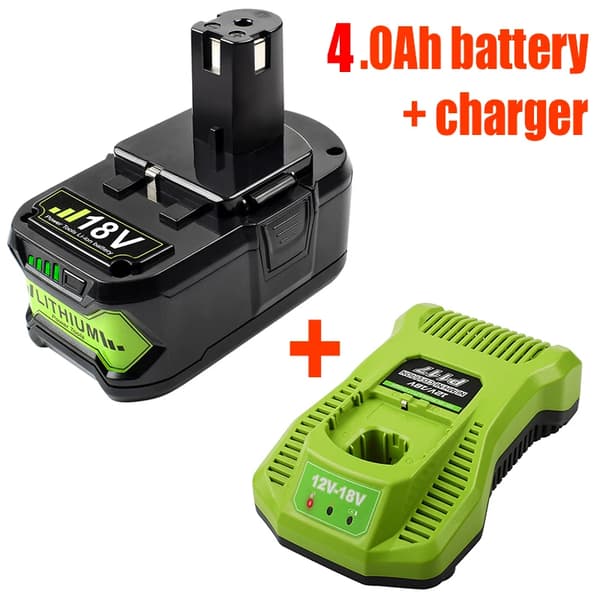 18V Litium-Ion Batteri, 3000mAh/6000mAh Kapacitet, Snabbladdare,1X Batteriladdare-a