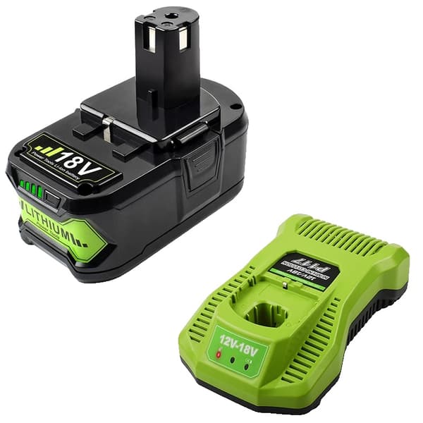 18V Litium-Ion Batteri, 3000mAh/6000mAh Kapacitet, Snabbladdare,1X Batteriladdare-a