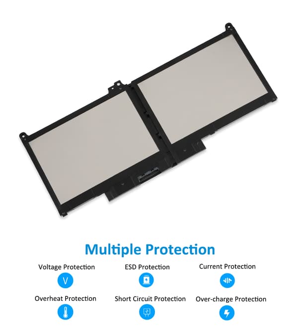 KingSener Laptopbatteri, 60Wh kapacitet, Li-Polymer type, flere sikkerhedsbeskyttelser