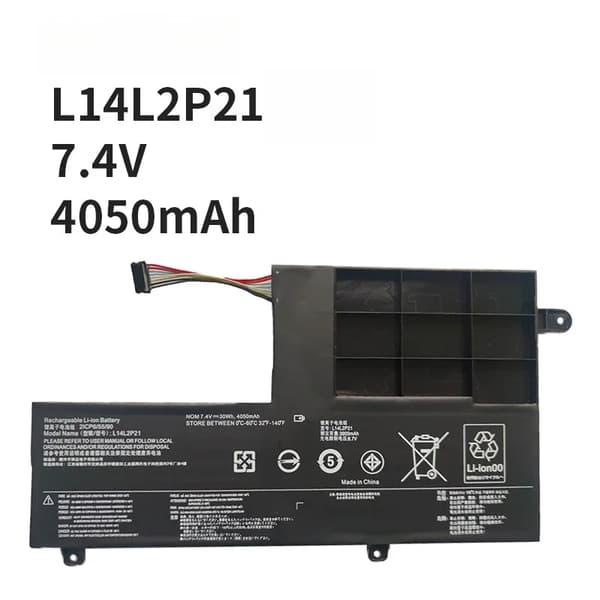 Udskiftning af bærbar batteri, 7.4V spænding, 4050mAh kapacitet,L14L2P21 4050mAh