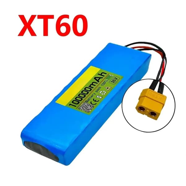 36V Elektrisk Scooter Batteri, 100000mAh Kapacitet, 10S2P Konfiguration,XT60