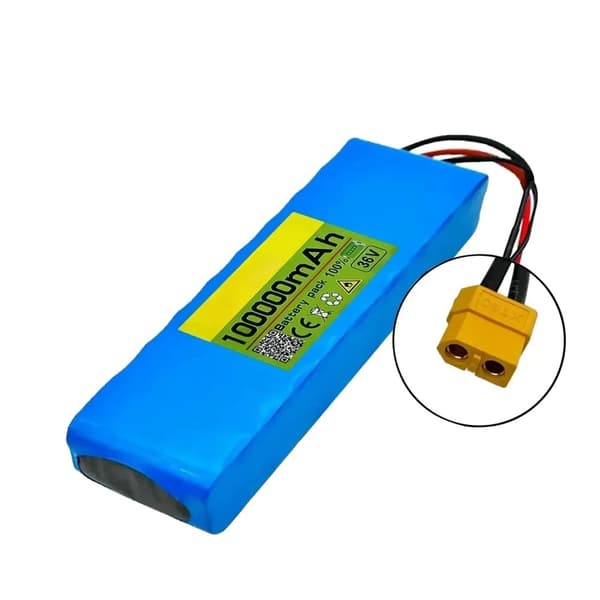 36V Elektrisk Scooter Batteri, 100000mAh Kapacitet, 10S2P Konfiguration,XT60