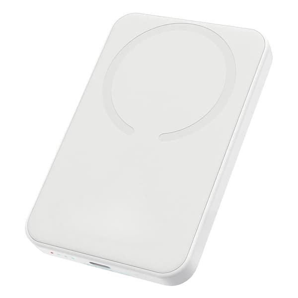 Magnetisk Power Bank, 10000mAh kapacitet, tovejs hurtigopladning,hvid, 10000mAh