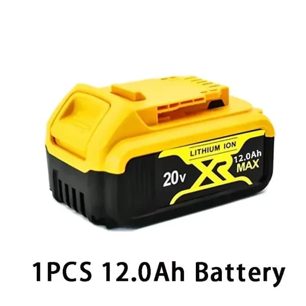 20V Genopladeligt Batteri, 12,0Ah Kapacitet, Lithium Ion Teknologi,1STK-12000mAh