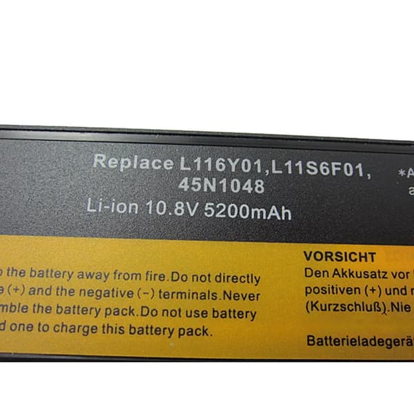 Laptopbatteri, 5200mAh kapacitet, kompatibel med Lenovo G, Y, Z-serien,5200MAH