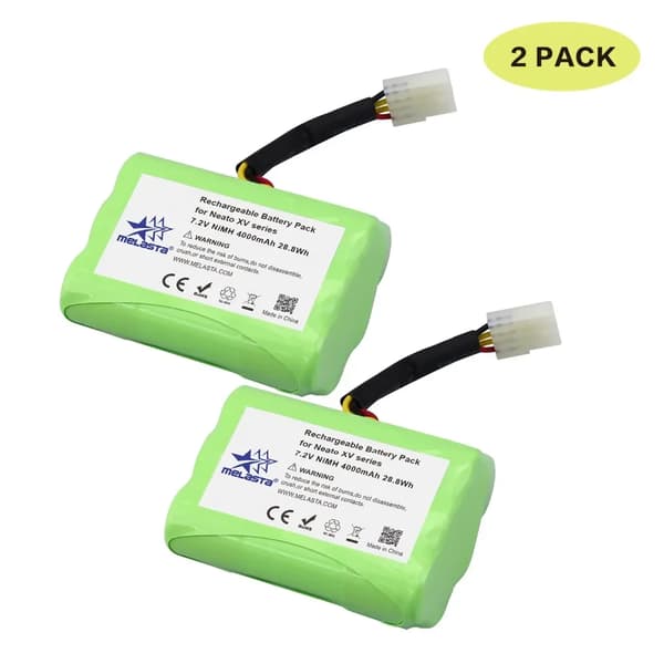 Neato XV-seriens batteri, 4000mAh kapacitet, 7.2V spänning,2 st ni-mh 4000 mah