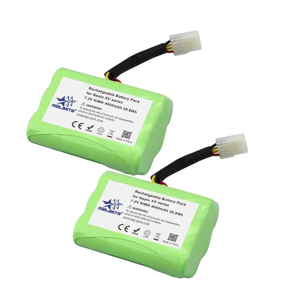 Neato XV-seriens batteri, 4000mAh kapacitet, 7.2V spänning,2 st ni-mh 4000 mah