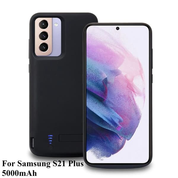 Batteriopladeretui, Kompatible modeller, Sort farve,S21 Plus-5000mAh