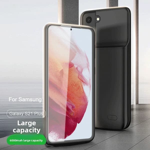 Batteriopladeretui, Kompatible modeller, Sort farve,S21 Plus -6000mAh