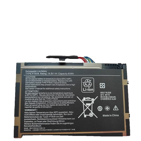 JC PT6V8 Laptopbatteri, 14.8V Strøm, 4100mAh Kapacitet,JC PT6V8 4100mAh
