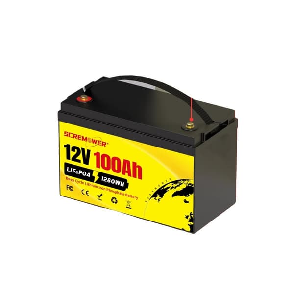 LiFePO4 Batteripakke, 100Ah, Miljøvenlig, Letvægtsdesign,12V 100Ah 332mm