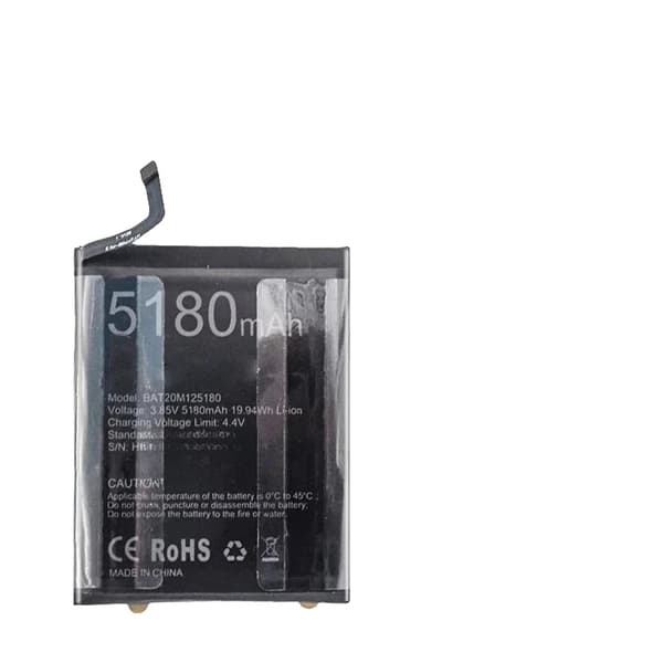 Doogee Vaihtobatterit, 6350mAh Kapasiteetti, 12000mAh Vaihtoehto,BAT20M125180