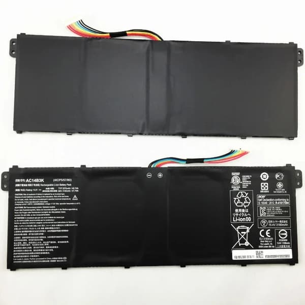 AC14B3K Laptopbatteri, 3270mAh kapacitet, 15.2V spænding,3270mAh