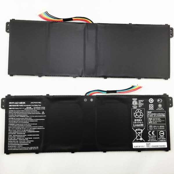 AC14B3K Laptopbatteri, 15,2V spænding, 3270mAh kapacitet,AC14B3K