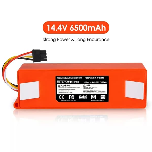Ersättningsbatteri för robotdammsugare, 14,4V, 5200mAh eller 6500mAh,6500mAh