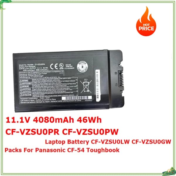 Panasonic Toughbook Laptop Batteri, 11.1V Spænding, 4080mAh Kapacitet, Li-Ion Teknologi