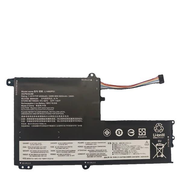 Udskiftning af bærbar batteri, 7.4V spænding, 4050mAh kapacitet,L14M2P21 4050mAh