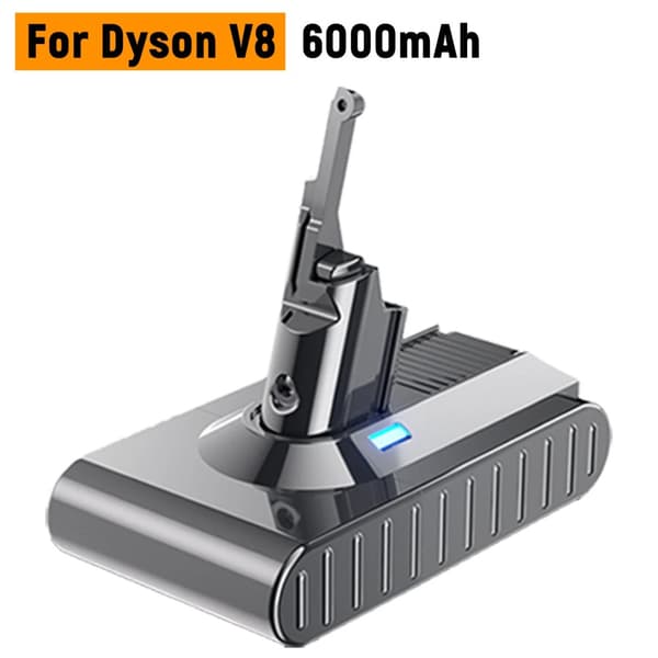 Bonacell-batteri, 6000mAh kapacitet, kompatibel med V6 V7 V8 V10 V11,V8 6000mAh