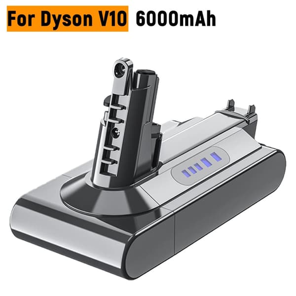 Bonacell-batteri, 6000mAh kapacitet, kompatibel med V6 V7 V8 V10 V11,V10 6000mAh