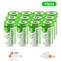 Miniatyrbillede 2 af 2: Genopladelige lithiumbatterier, 3,7V spænding, 1200mAh kapacitet,12 stk. batteri
