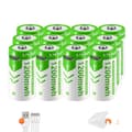 Miniatyrbillede 1 af 2: Genopladelige lithiumbatterier, 3,7V spænding, 1200mAh kapacitet,12 stk. batteri